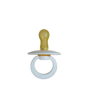Bibs Classic Round Pacifier - White