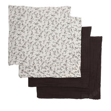 Bonét et Bonét Muslin Cloth 4-Pack - Flower Field / Earth