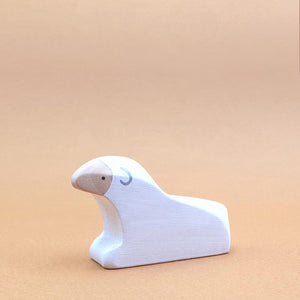 Brin d'Ours Lying Sheep - White
