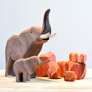 Bumbu Toys Bumbi & Bimbi Elephants and Savanna Rocks SET