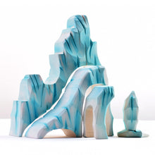 Bumbu Toys Waddle of Penguin Chicks, Penguin and Icy Cliffs SET