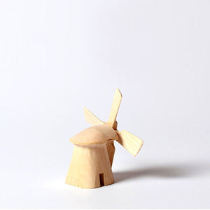 Bumbu Toys Small Traditional Moldova Windmill - Natural
