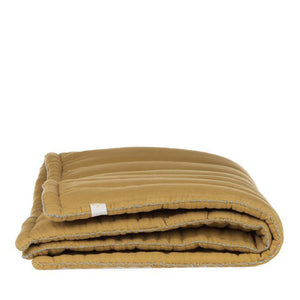 Camomile London Hand Quilted Blanket – Ochre
