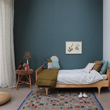 Camomile London Petit House Cushion – Powder Blue/Moss