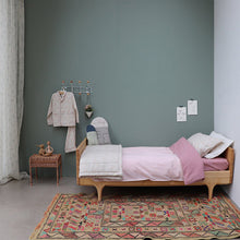 Camomile London Small House Cushion – Minako Golden/Soft Grey