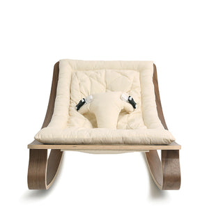 Charlie Crane LEVO Rocker in Walnut - Organic White