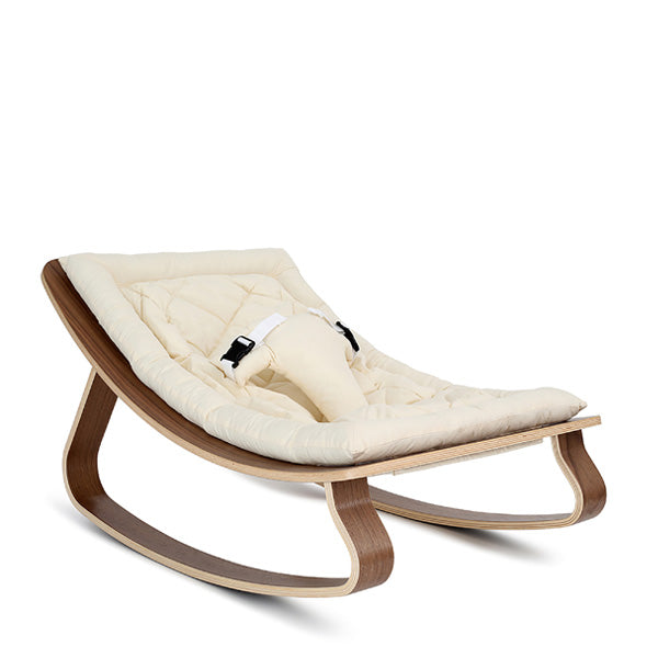 Charlie Crane LEVO Rocker in Walnut - Organic White