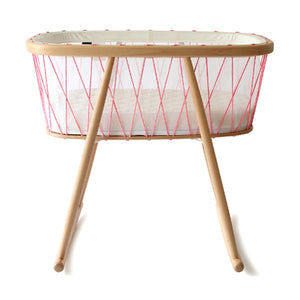 Charlie Crane KUMI Crib - Mesh / Pink