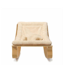 Charlie Crane LEVO Rocker in Beech - Fur Milk Cushion