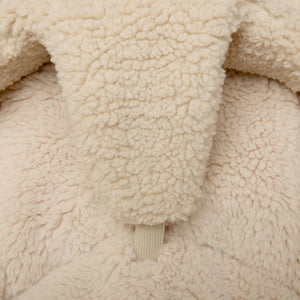 Charlie Crane LEVO Rocker in Walnut - Fur Milk Cushion
