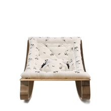 Charlie Crane LEVO Rocker in Walnut - Rose in April Fawn