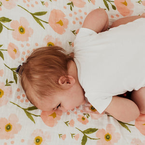Clementine Kids Crib Sheet – Blush Bloom - Elenfhant