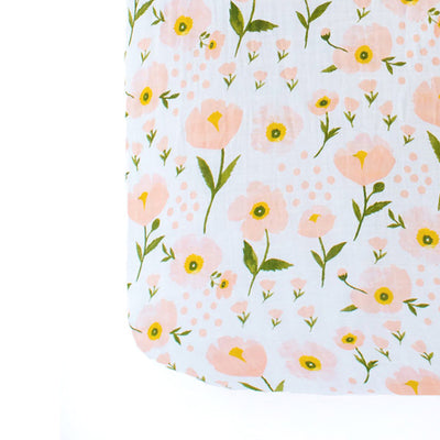 Clementine Kids Crib Sheet – Blush Bloom - Elenfhant