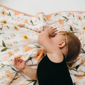 Clementine Kids Reversible Quilt Blush Bloom Elenfhant