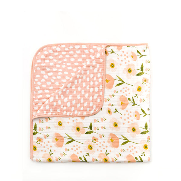 Clementine Kids Reversible Quilt – Blush Bloom - Elenfhant