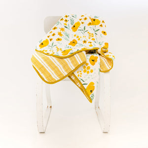 Clementine Kids Reversible Quilt Buttercup Blossom Elenfhant