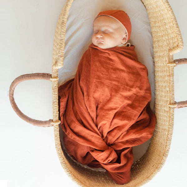 Clementine Kids Heirloom Swaddle – Paprika