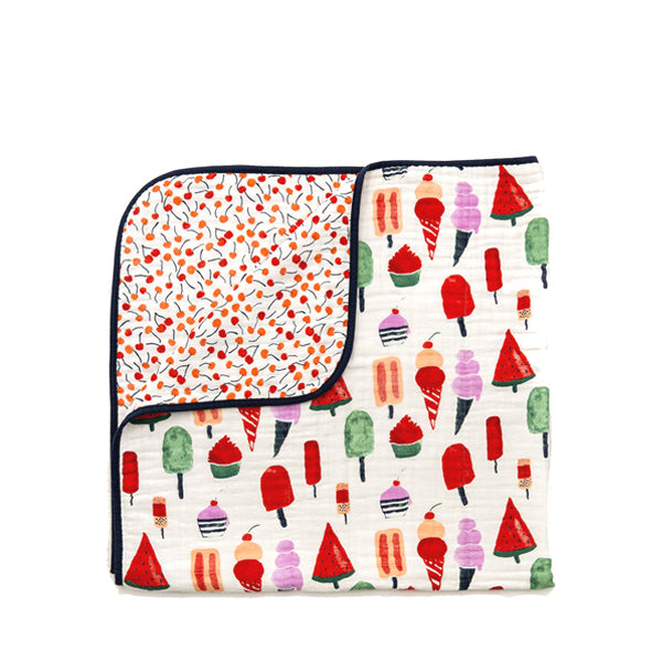 Clementine Kids Reversible Quilt – Ice Cream - Elenfhant