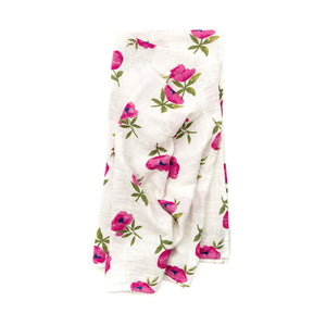 Clementine Kids Swaddle – Raspberry Peony - Elenfhant