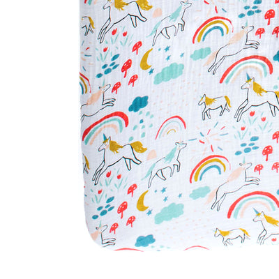 Clementine Kids Crib Sheet – Unicorn Land - Elenfhant