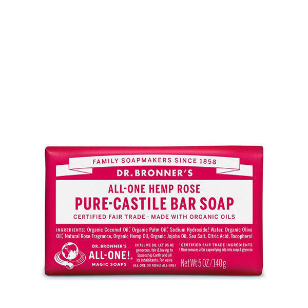 Dr. Bronner's Pure-Castile Bar Soap - Rose