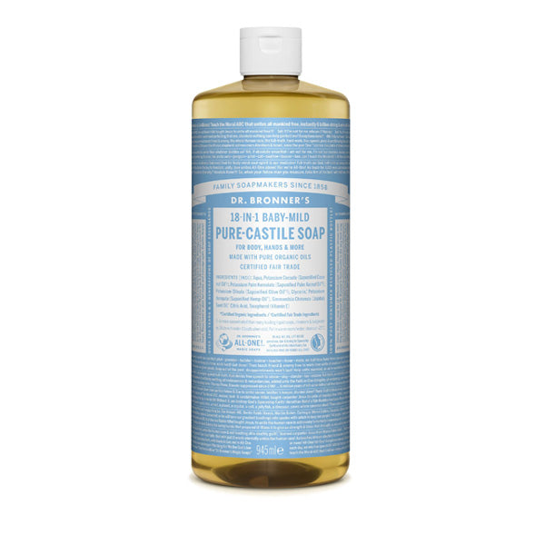 Dr. Bronner's Pure-Castile Liquid Soap - Baby Unscented