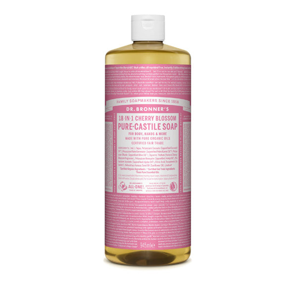 Dr. Bronner's Pure-Castile Liquid Soap - Cherry Blossom – Elenfhant