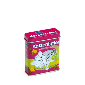 Erzi Cat Food in a Tin