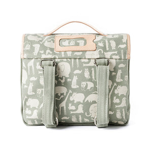 Fanny And Alexander Satchel Animal Print - Green