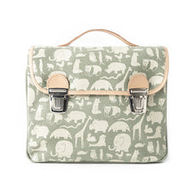 Fanny And Alexander Satchel Animal Print - Green