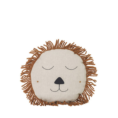 Ferm Living Kids Safari Cushion – Lion – Natural