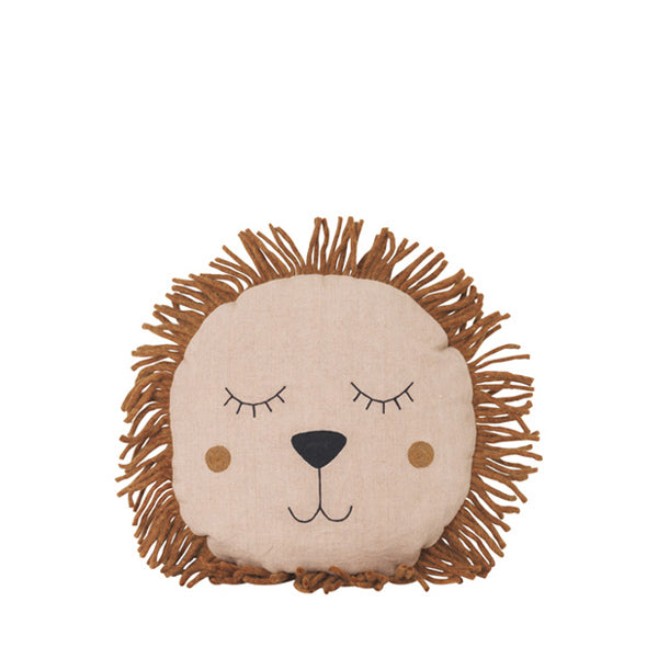 Ferm Living Kids Safari Cushion – Lion – Rose