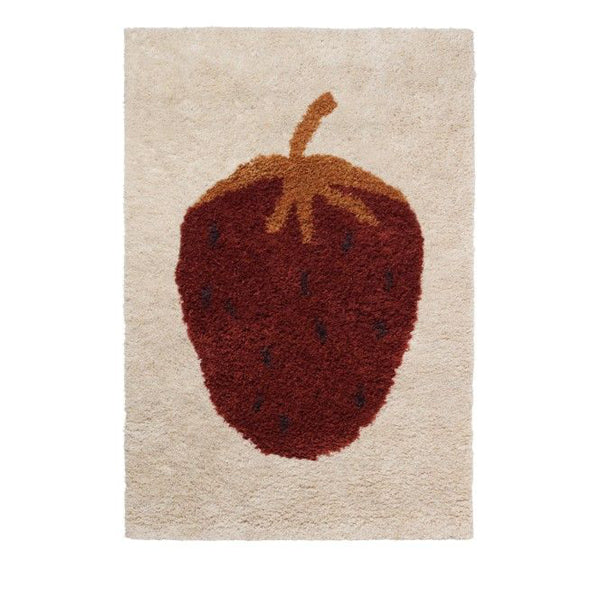 Ferm Living Kids Fruiticana Tufted Rug – Strawberry