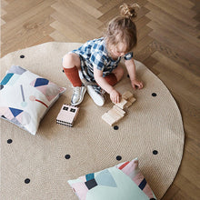 Ferm Living Kids Jute Carpet – Black Dots