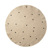 Ferm Living Kids Jute Carpet – Black Dots