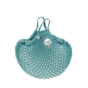 Filt Net Bag Aqua Blue – Short Handles - Elenfhant