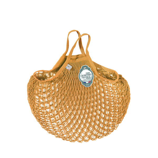 Filt Net Bag Yellow Gold – Short Handles - Elenfhant
