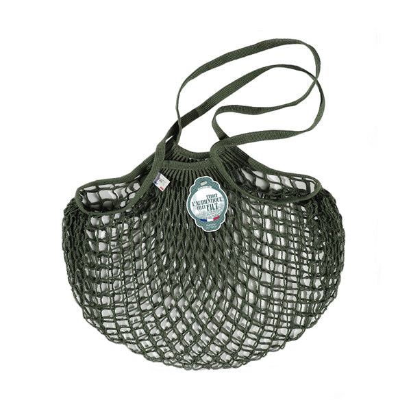 Filt Net Bag Khaki Green – Long Handles - Elenfhant