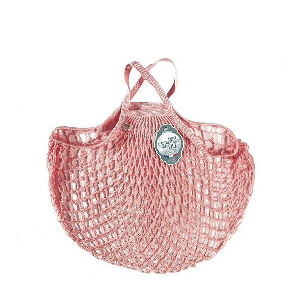 Filt Net Bag Rose – Short Handles - Elenfhant