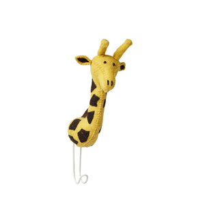 Fiona Walker Animal Head Hook – Giraffe Yellow