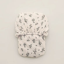 Garbo&Friends Muslin Fitted Sheet – Bluebell