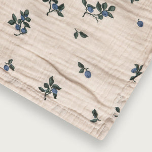 Garbo&Friends Muslin Swaddle Blanket - Blueberry