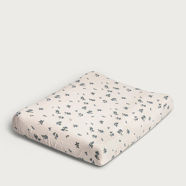 Garbo&Friends Muslin Changing Mat Cover - Blueberry