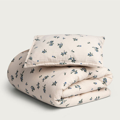 Garbo&Friends Muslin Bedset / Duvet Cover Set – Blueberry