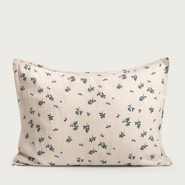Garbo&Friends Muslin Adult Pillowcase – Blueberry