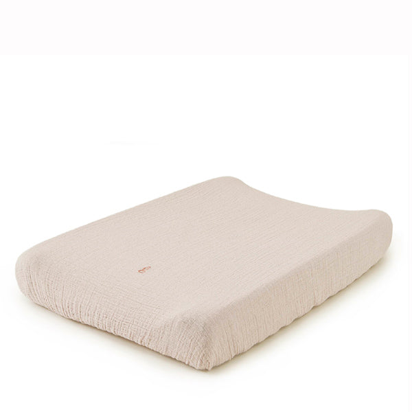 Garbo Friends Muslin Changing Mat Cover Eggshell Elenfhant