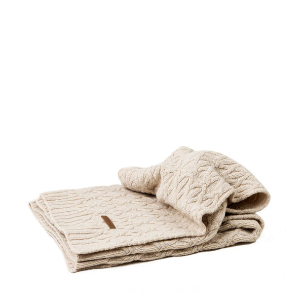 Garbo and Friends Knots Wool Blanket – Sand