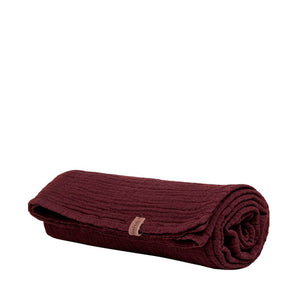 Garbo and Friends Swaddle Blanket – Burgundy