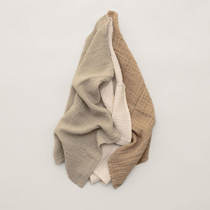 Garbo&Friends Burp Cloths (3 pcs) - Olive