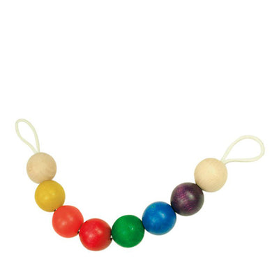 Glückskäfer Pram Chain Wooden Balls - Multicolor